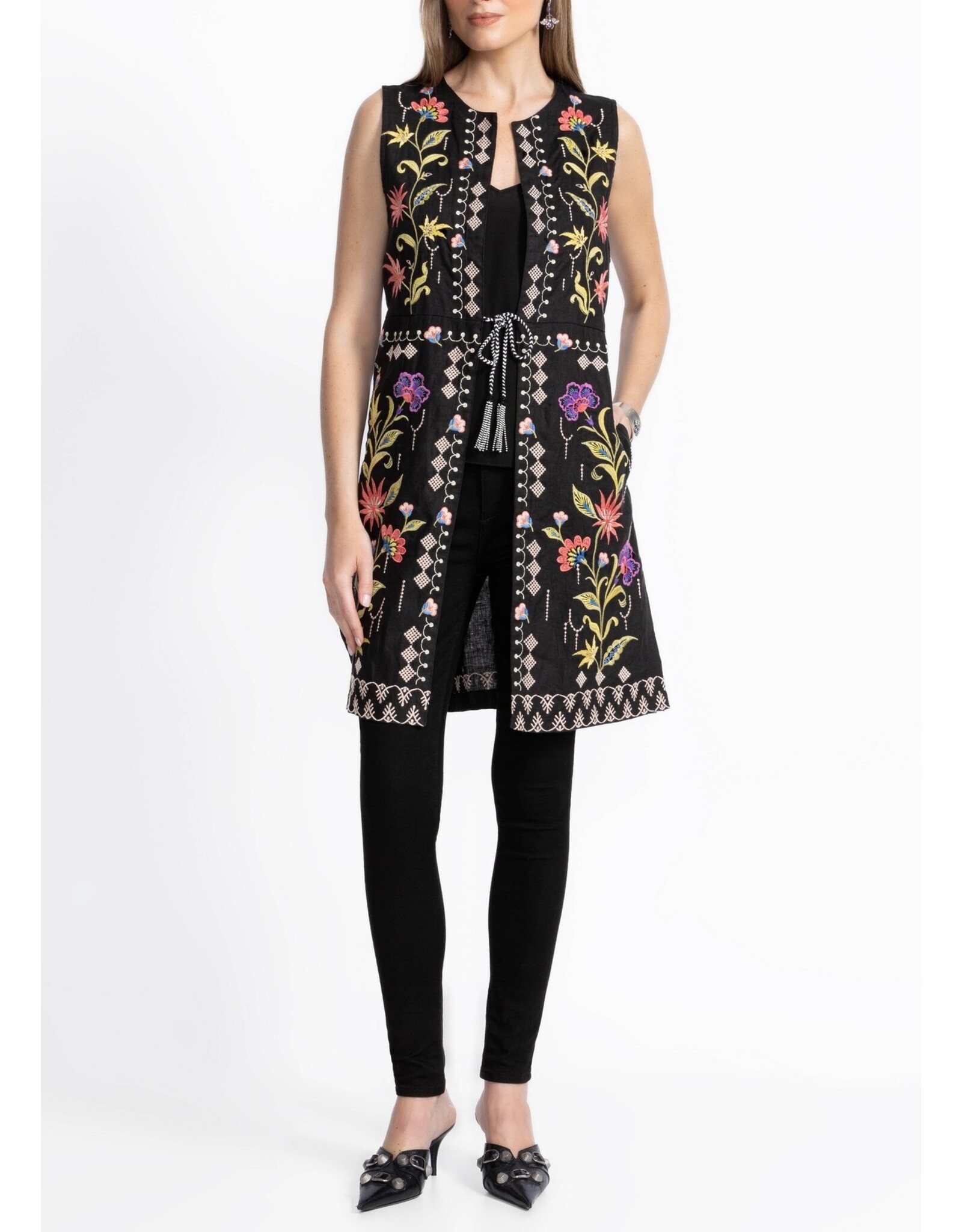 Johnny Was Johnny Was Linen Vest - Calista