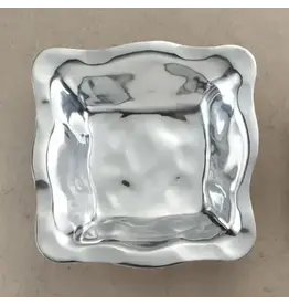 Small Free Form Square Bowl - Aluminum