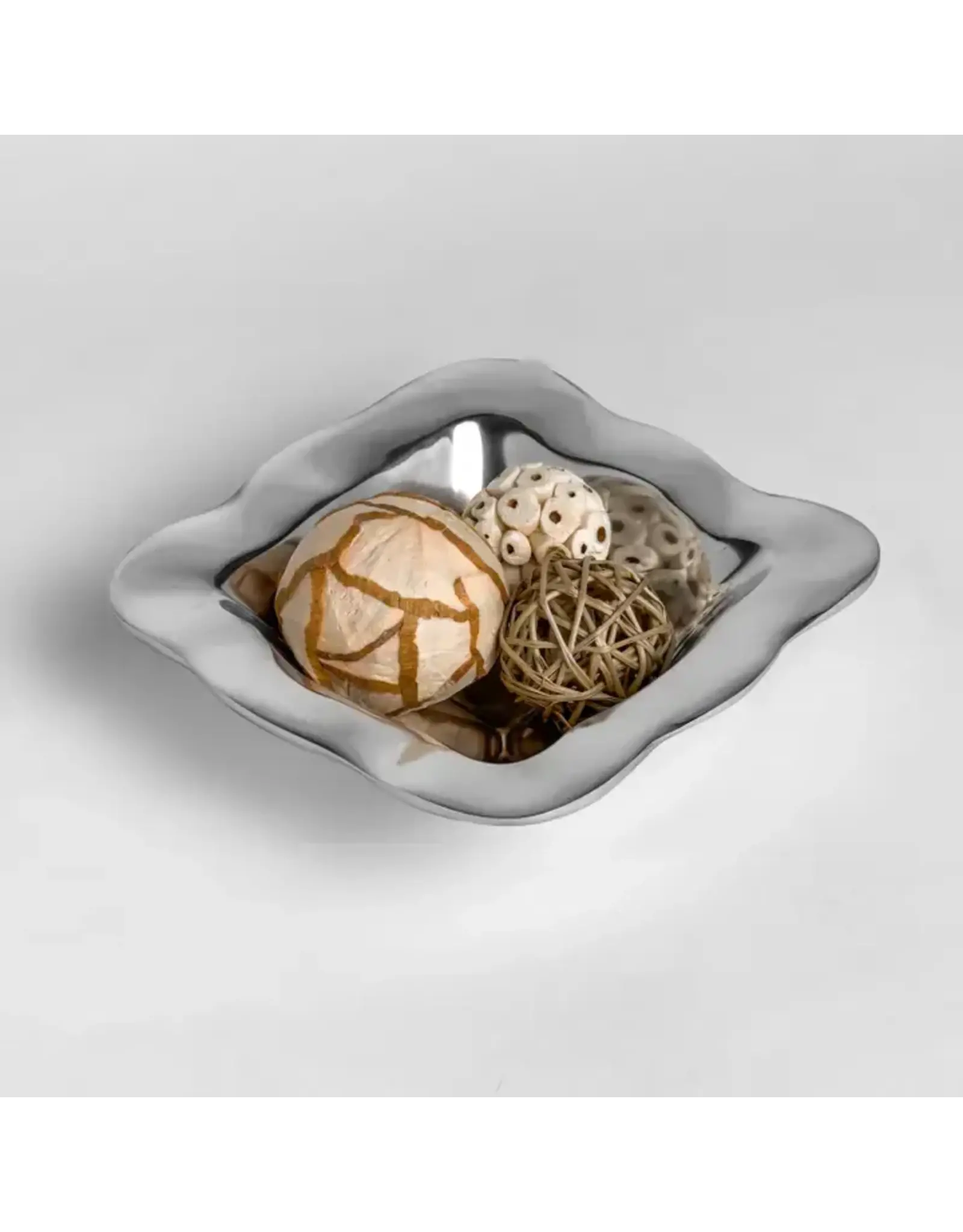 Small Free Form Square Bowl - Aluminum