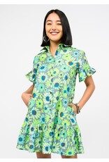 Uncle Frank Uncle Frank Neon Blooms Shirt Dress