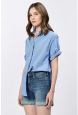 Dear John Denim Dear John Benning Poplin Shirt - Azure Blue Dear John Denim Dear John Benning Poplin Shirt - Azure Blue
