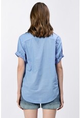 Dear John Denim Dear John Benning Poplin Shirt - Azure Blue Dear John Denim Dear John Benning Poplin Shirt - Azure Blue