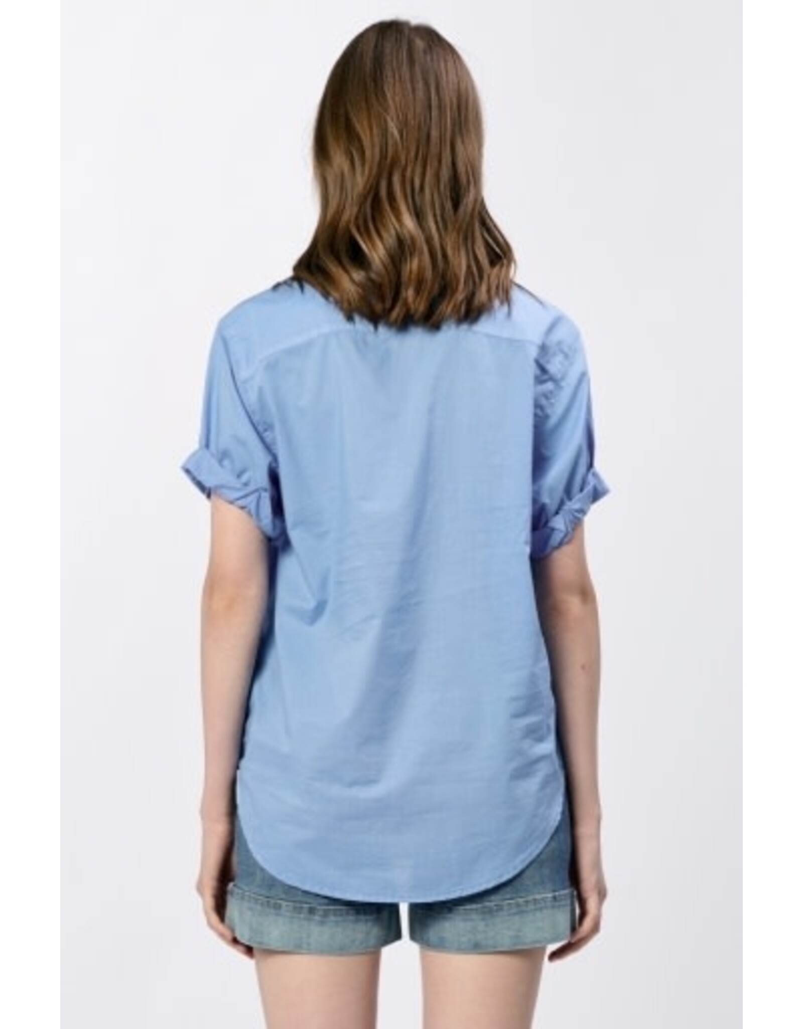Dear John Denim Dear John Benning Poplin Shirt - Azure Blue