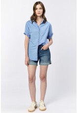 Dear John Denim Dear John Benning Poplin Shirt - Azure Blue Dear John Denim Dear John Benning Poplin Shirt - Azure Blue