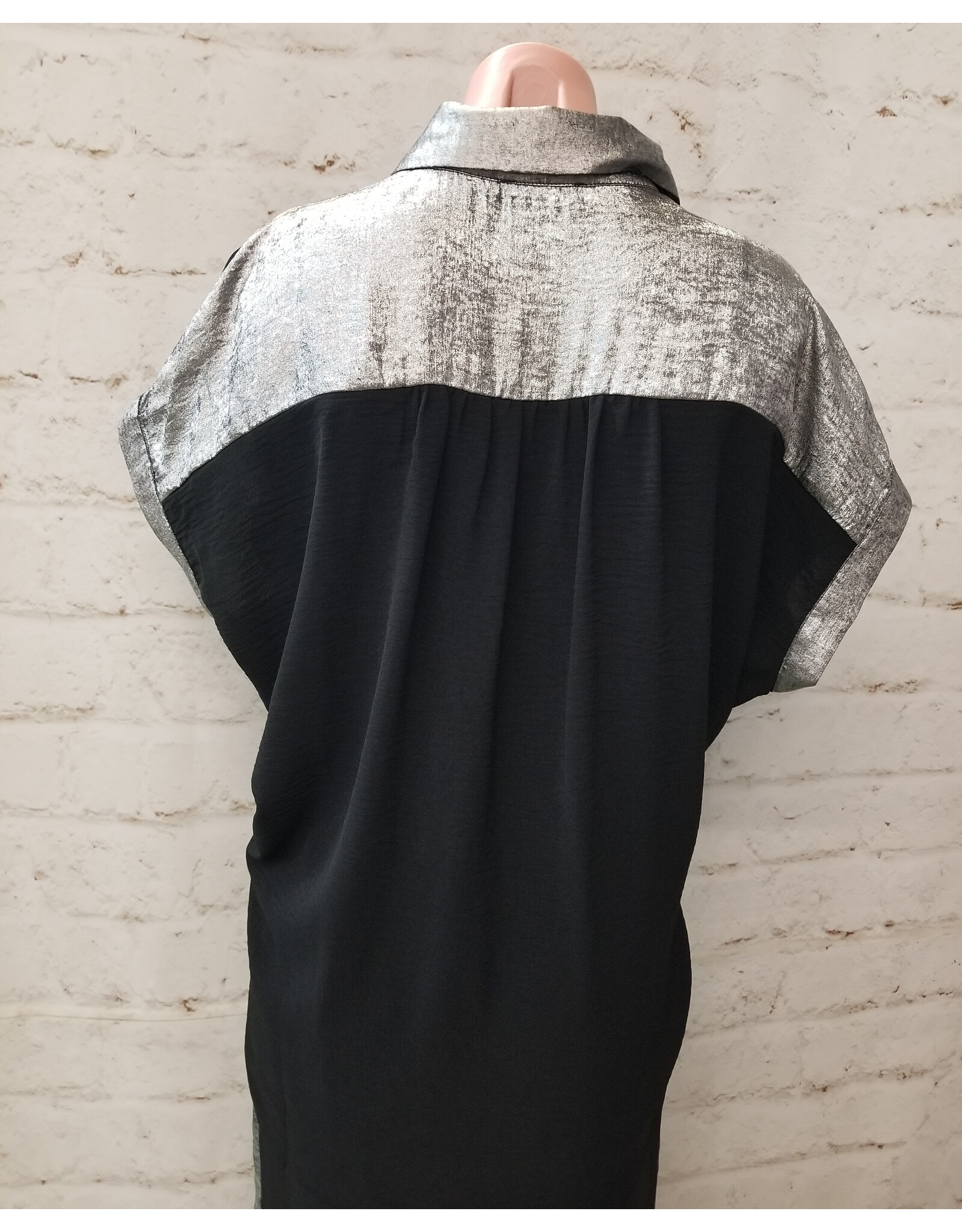 Robyn Metallic Trim Top
