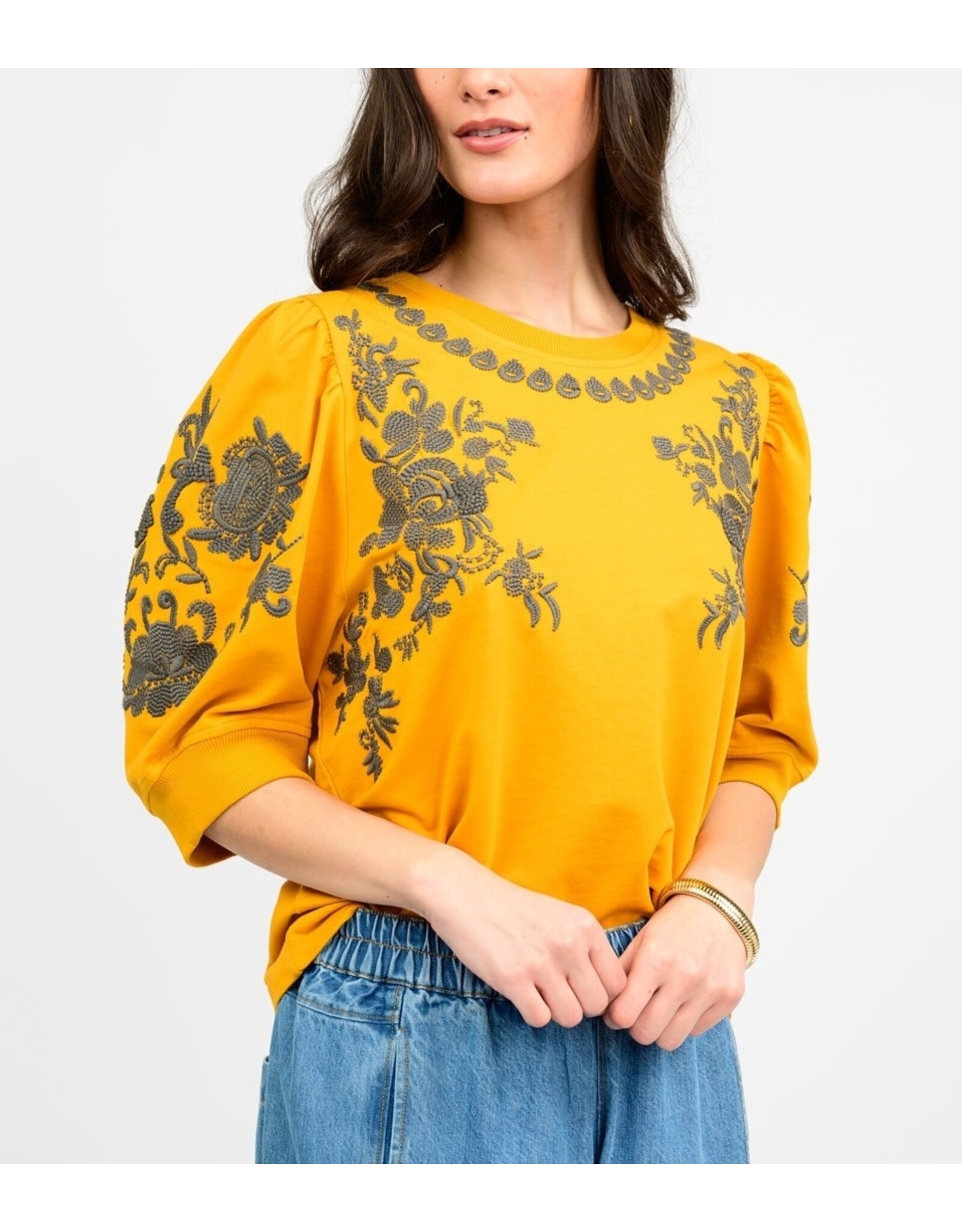Ivy Jane Ivy Jane Trails Of Flowers Knit Top