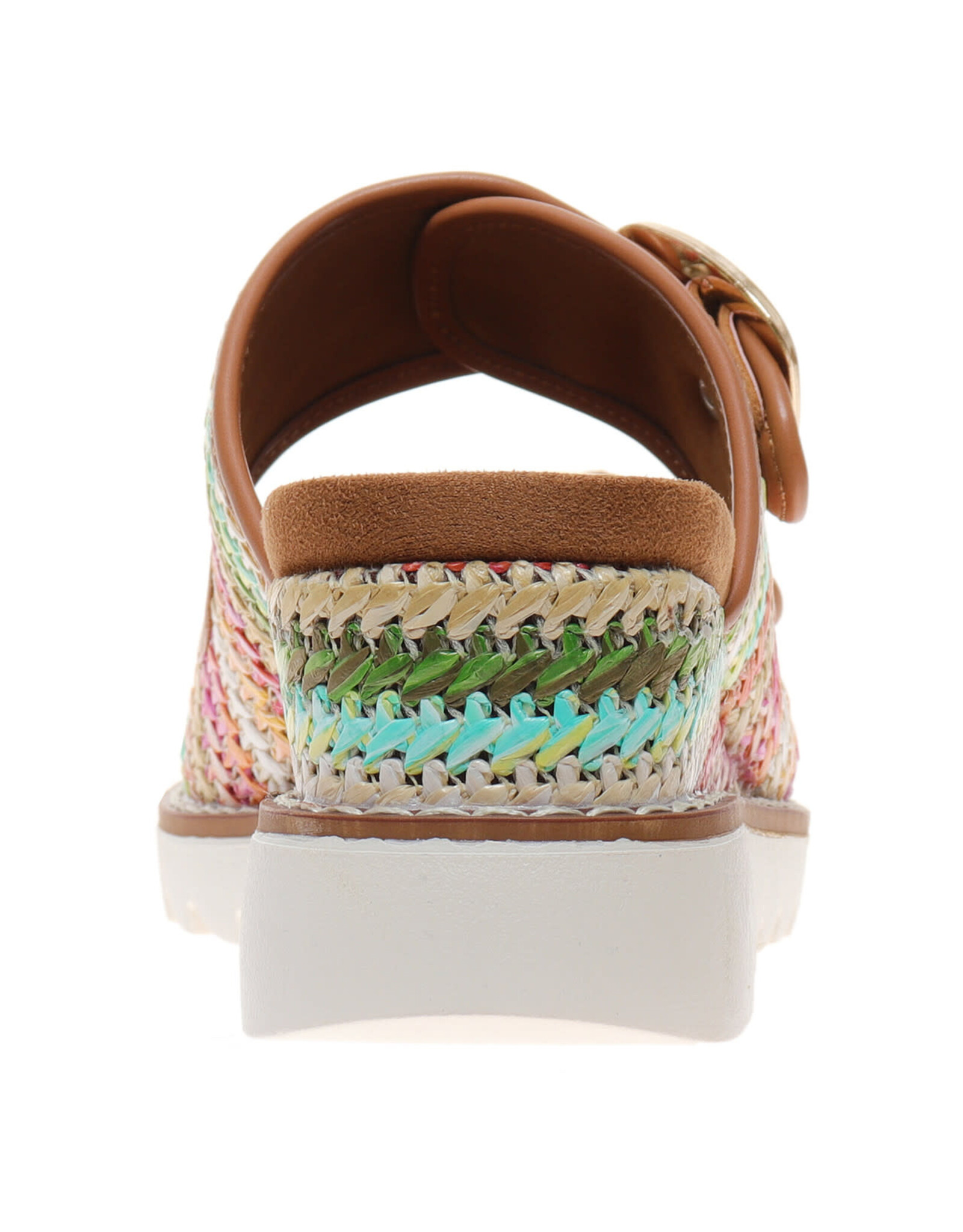 Pierre Dumas Expand-2 Wedge Tan Multicolor Weave