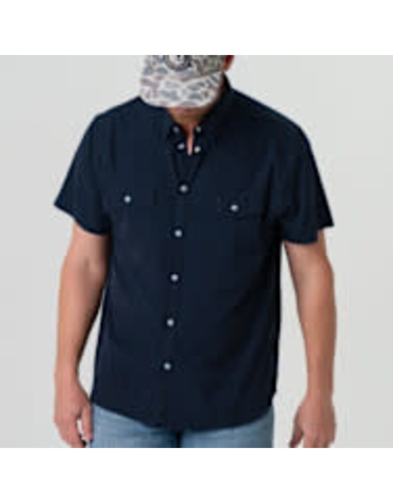 Burlebo Burlebo Performance Western Shirt Navy
