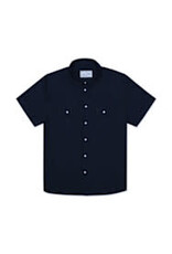 Burlebo Burlebo Performance Western Shirt Navy