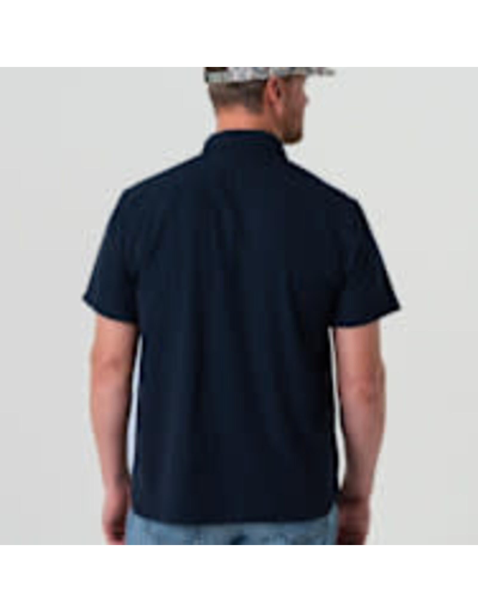 Burlebo Burlebo Performance Western Shirt Navy