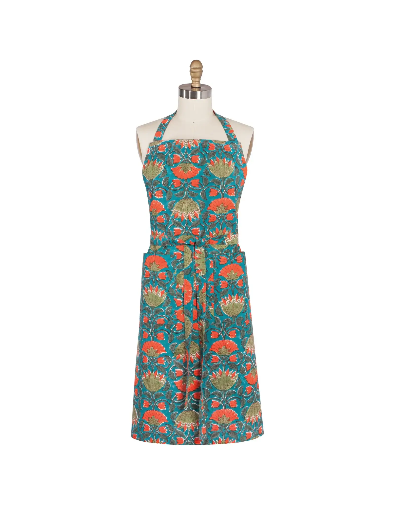 Apron-Block Print Allure