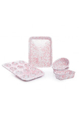 Enamelware Kids First Bake Set Pink Splatterware