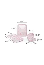 Enamelware Kids First Bake Set Pink Splatterware
