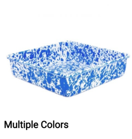 Enamelware Brownie Pan Splatterware