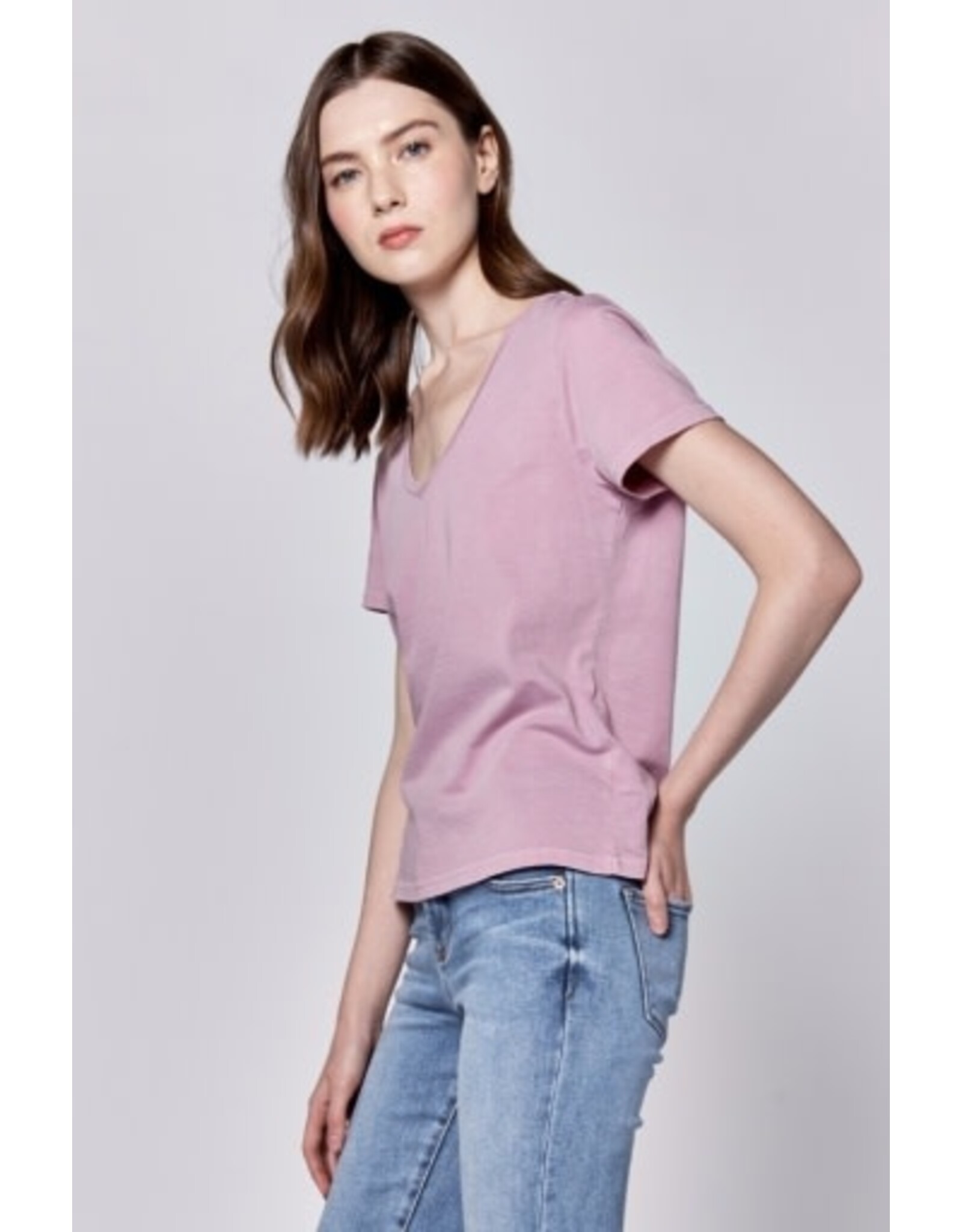 Dear John Denim Dear John Madelyn Tee - Orchid Smoke