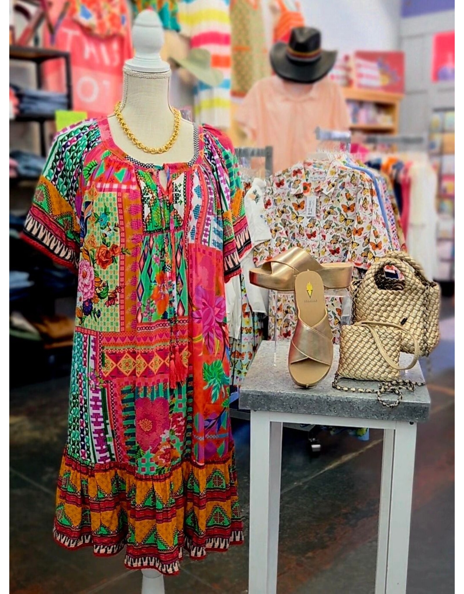 Vivone Shirred Dress