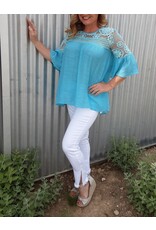 Honey Grove Oversized Crochet Top