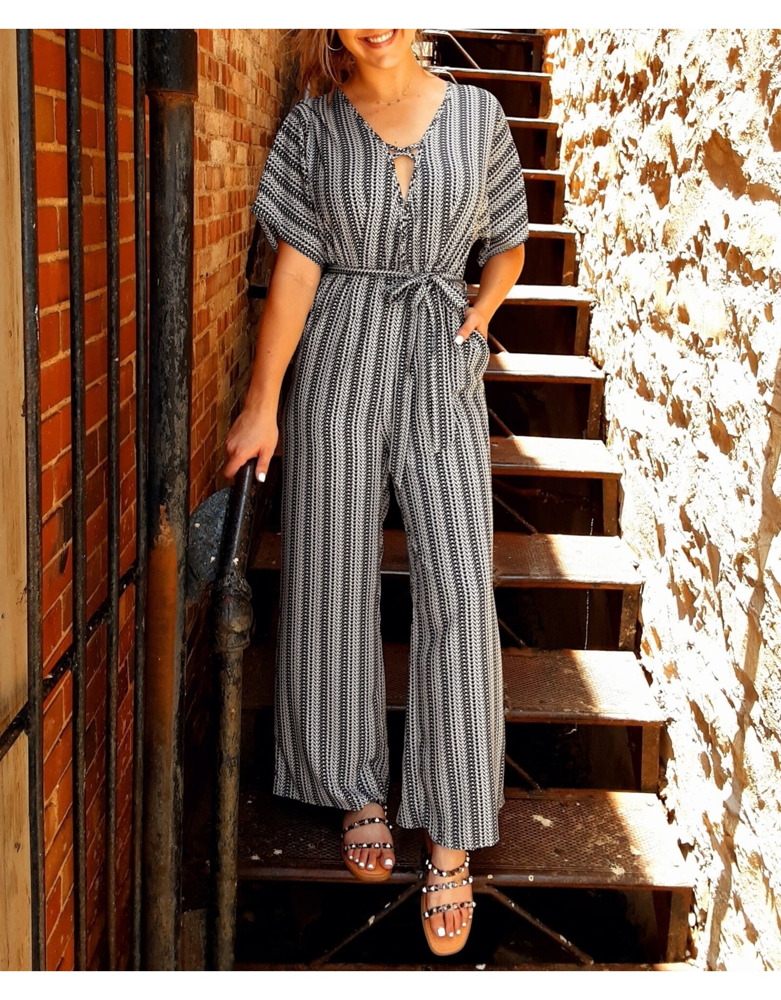 Brazos Striped Jumpsuit