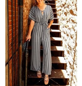Brazos Striped Jumpsuit