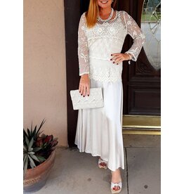 Holliday Crochet 3/4 Sleeve Top