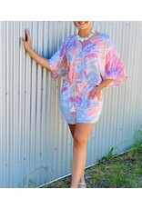 Surplice Bodice Dolman Sleeve Romper