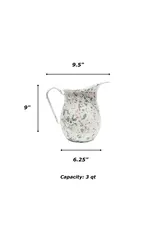 Enamelware Large Pitcher Catalina Desert Rose