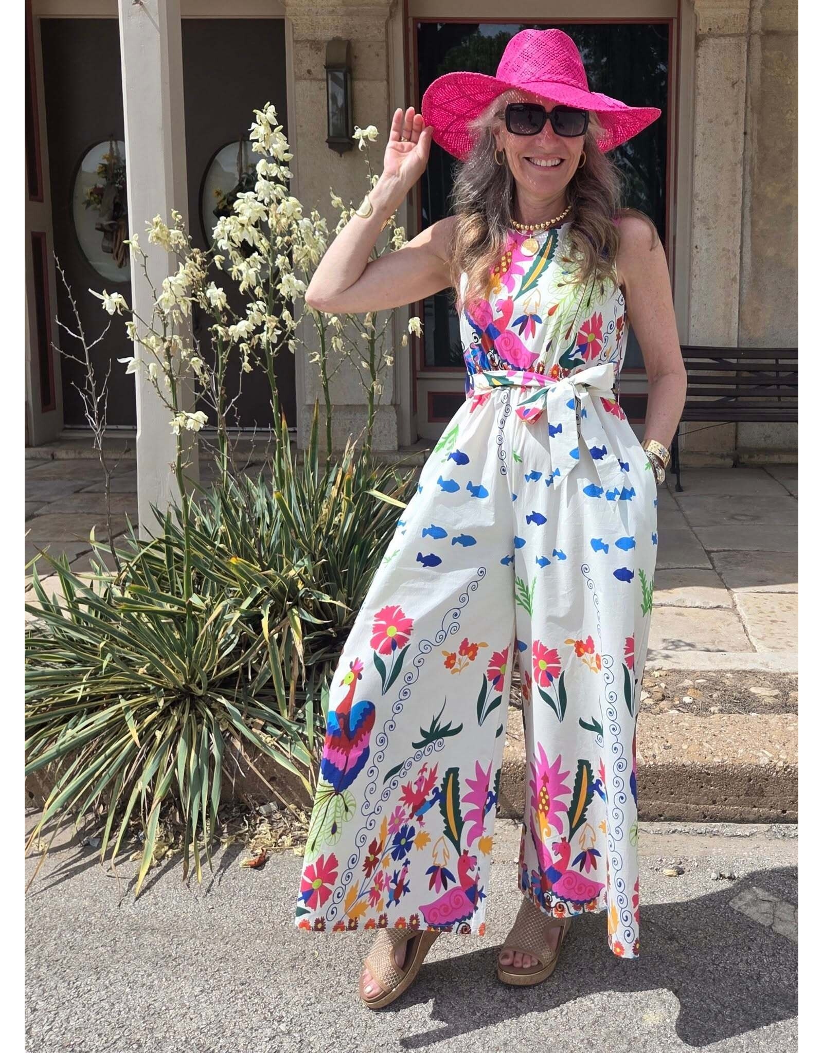 Zenara Milena Printed Cotton Jumpsuit