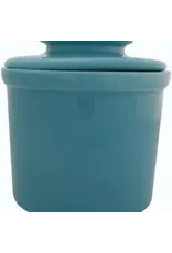 Hummingbird Butter Crock - Teal