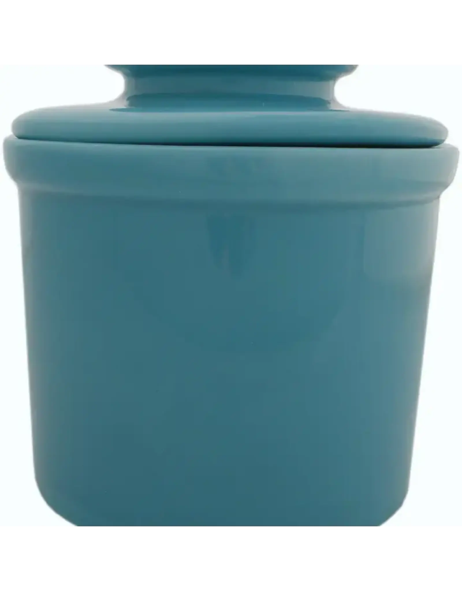 Hummingbird Butter Crock - Teal