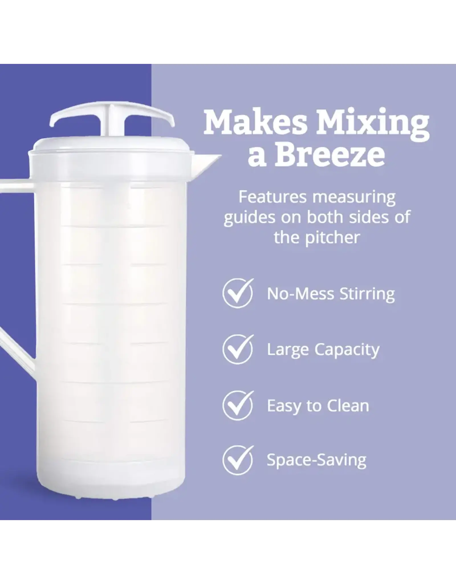 Mixing Pitcher - 2 Quart - White
