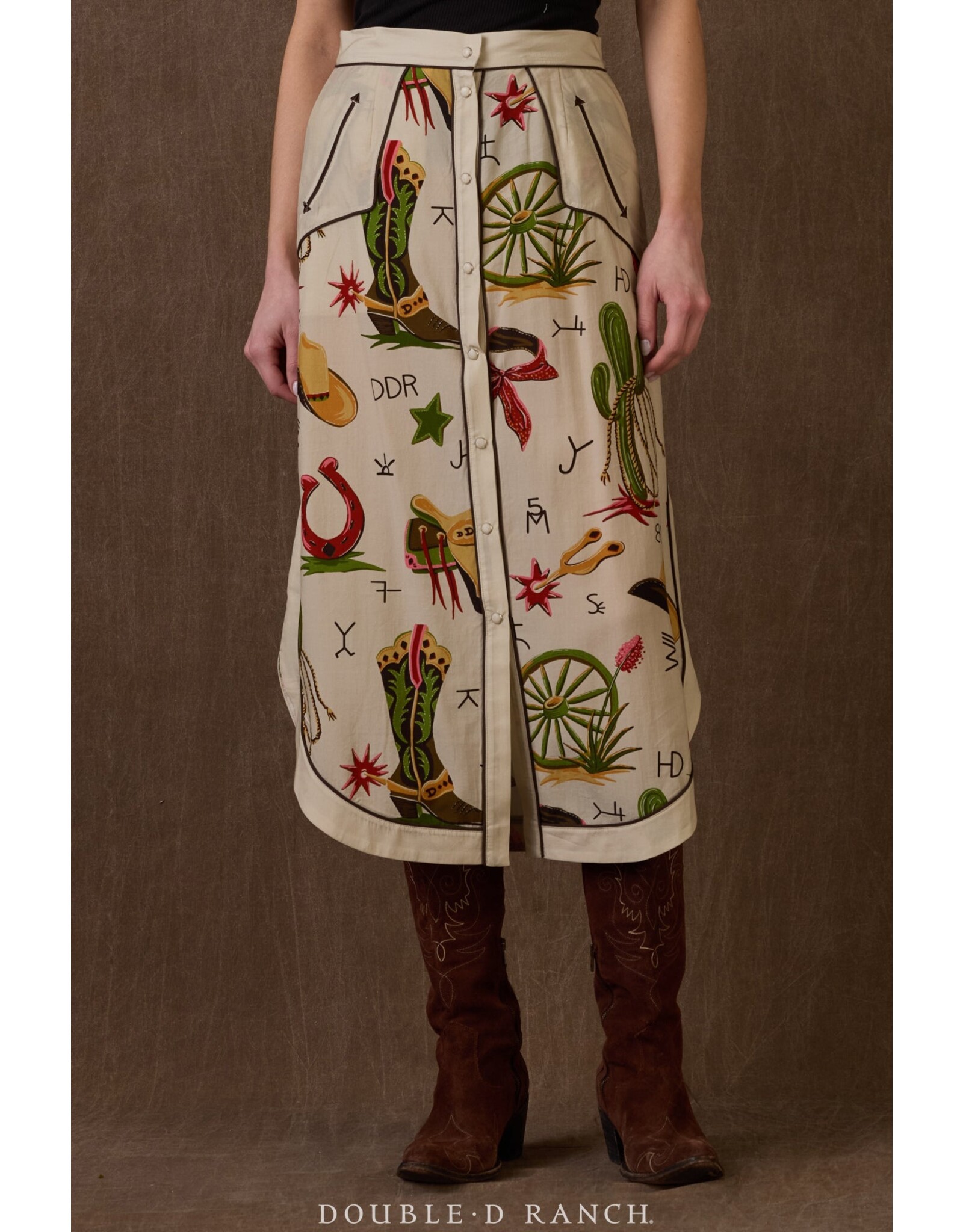 Double D Ranch Double D Ranch Atomic Ranch A-Line Skirt