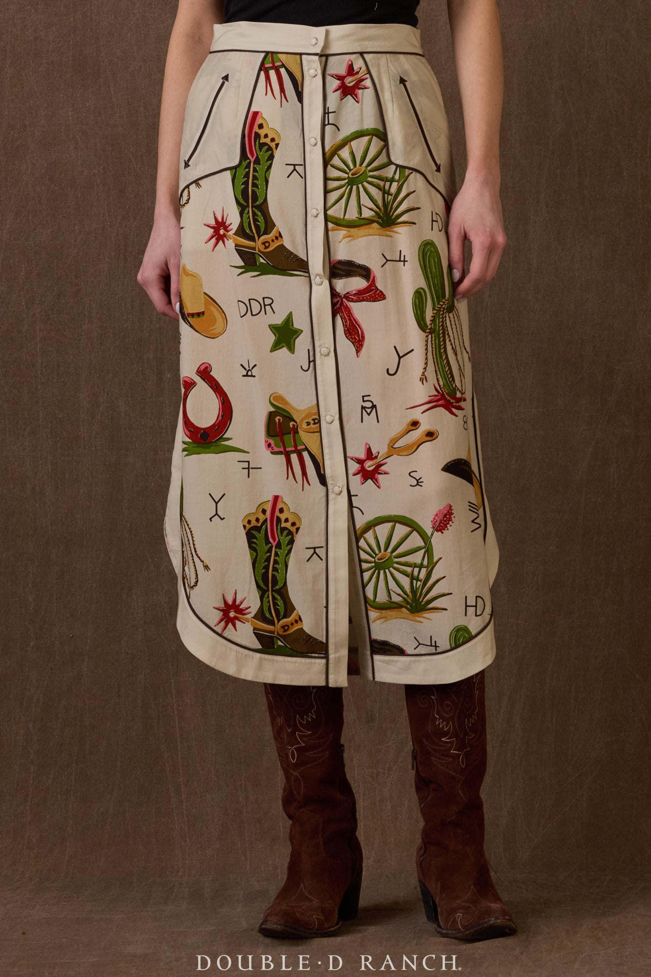 Double D Ranch Atomic Ranch A-Line Skirt - Blanton-Caldwell