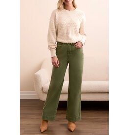 Tribal Tribal Comfort Stretch Fly Front Wide Leg Pants