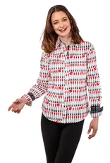 Dizzy Lizzie Lipsticks Print Rome Shirt Dizzy Lizzie Lipsticks Print Rome Shirt