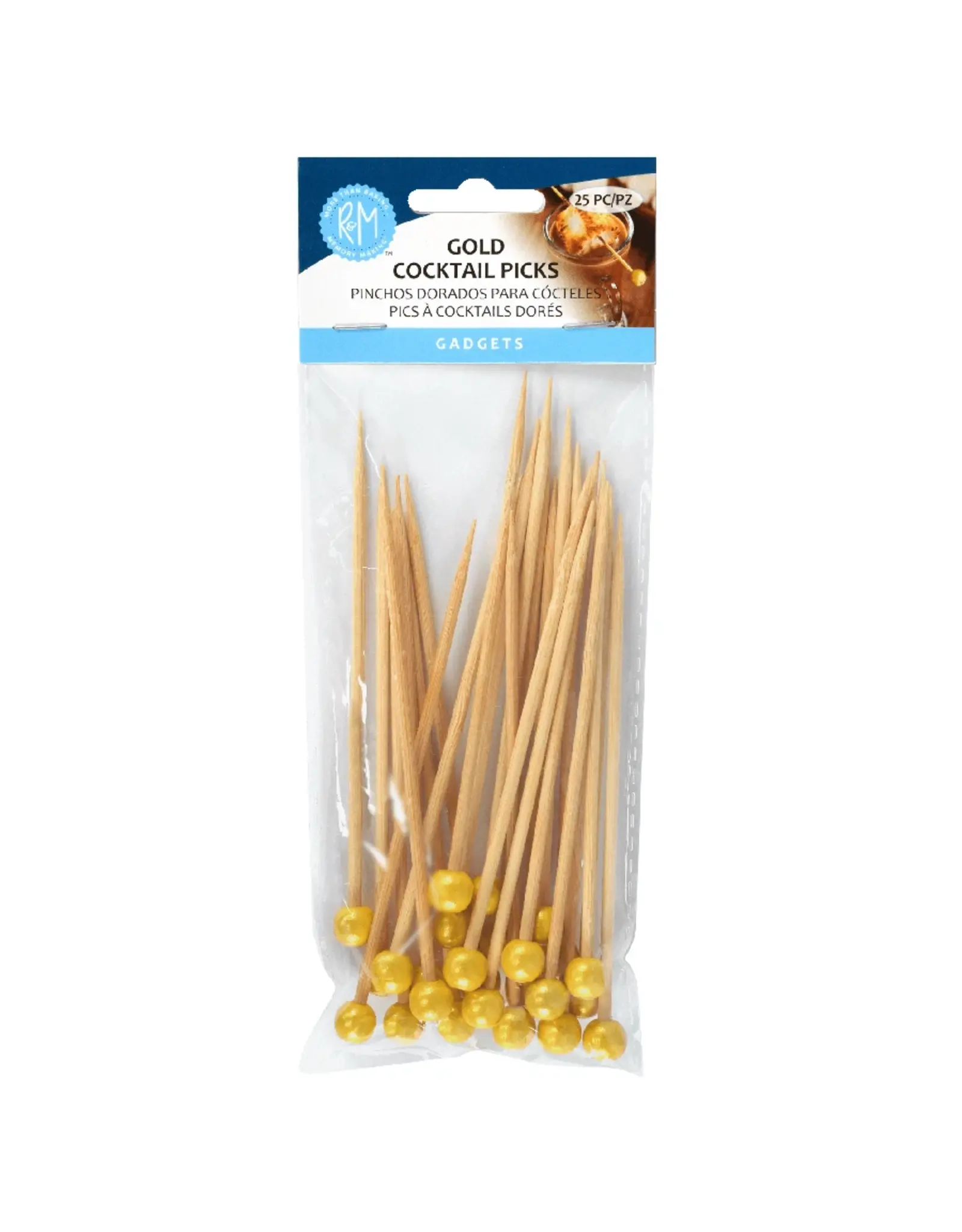Gold Cocktail Picks 25 Pack