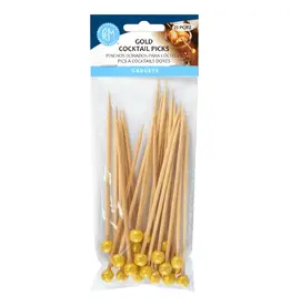 Gold Cocktail Picks 25 Pack