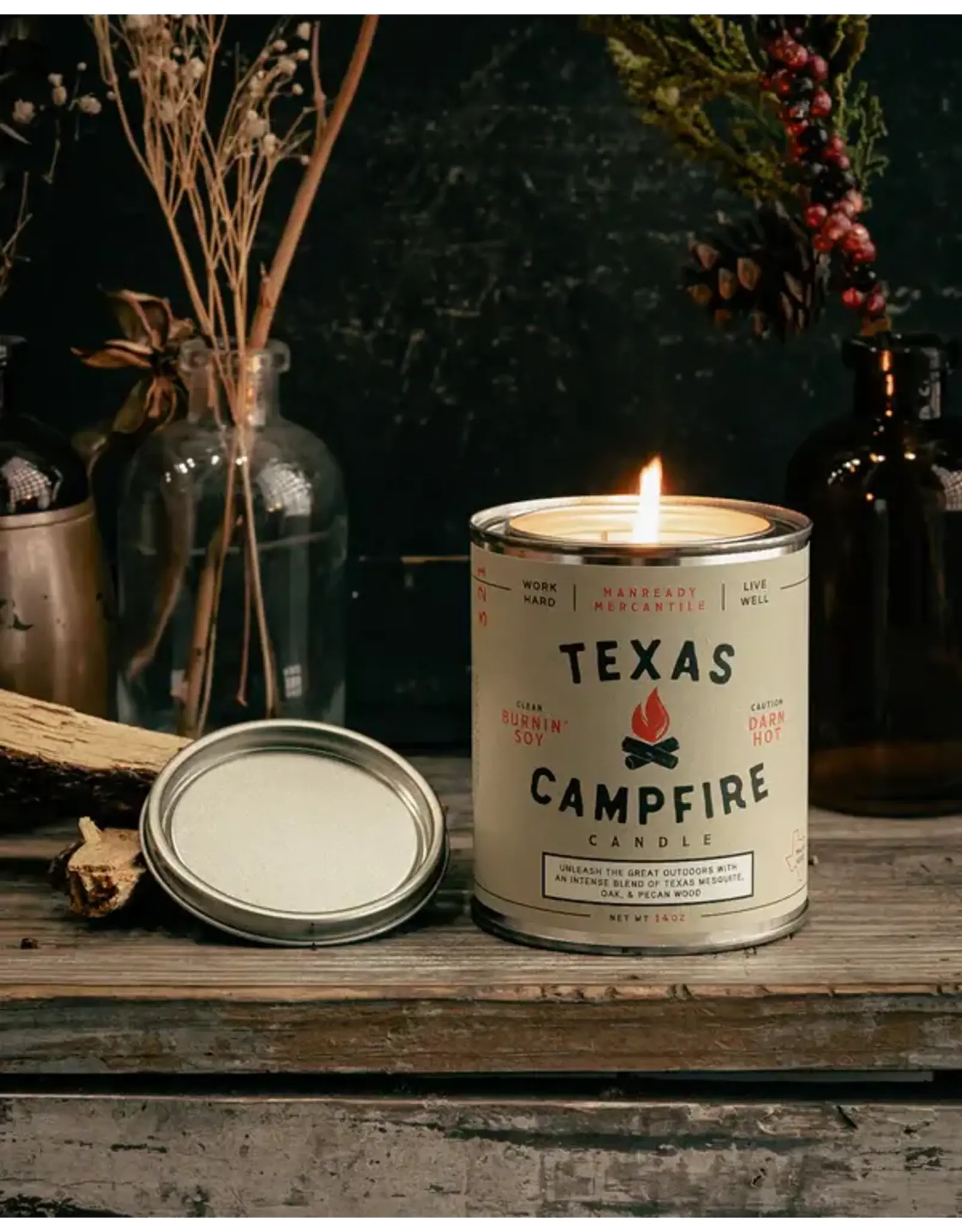 Texas Campfire Candle