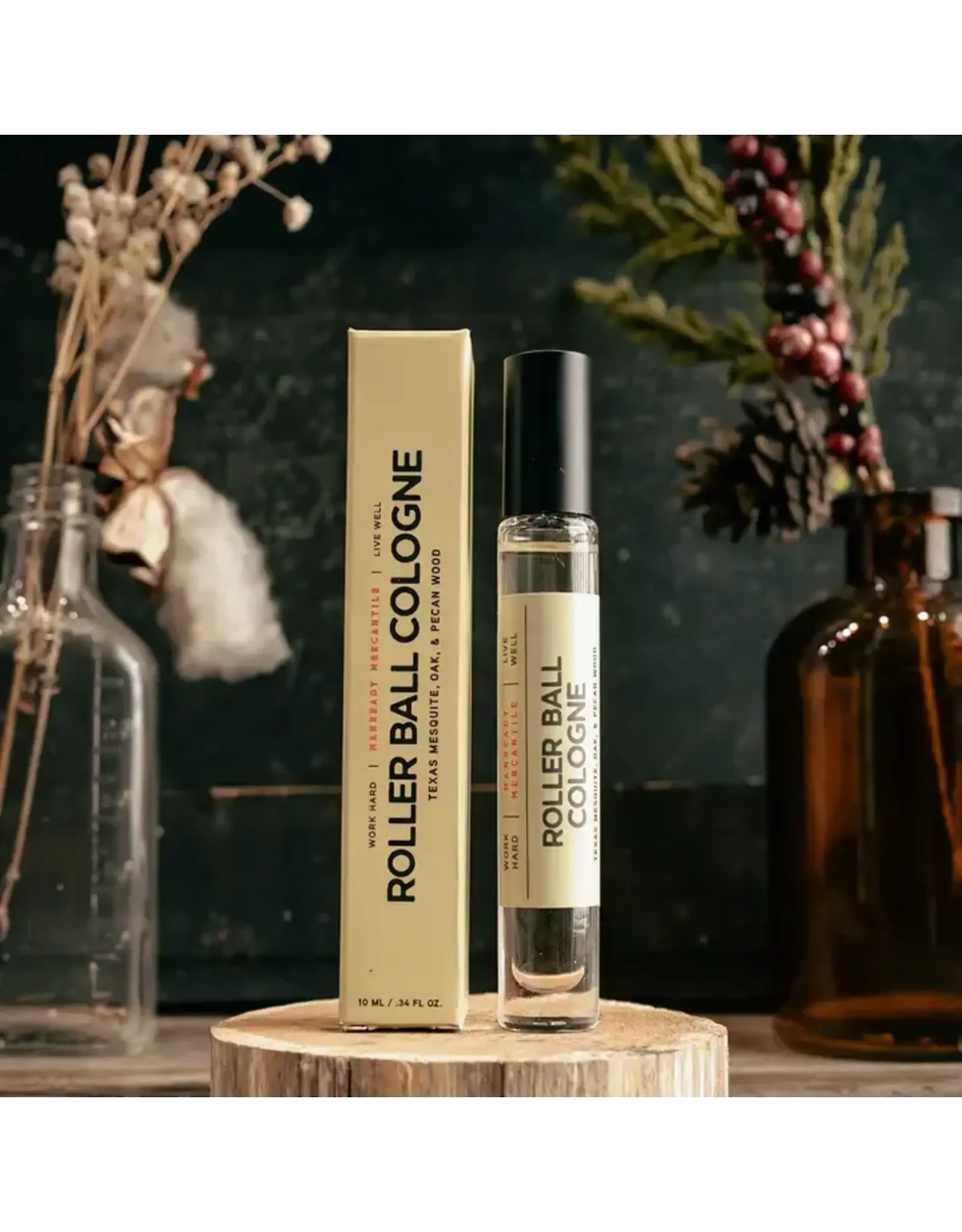 Roller Ball Cologne Tan Label