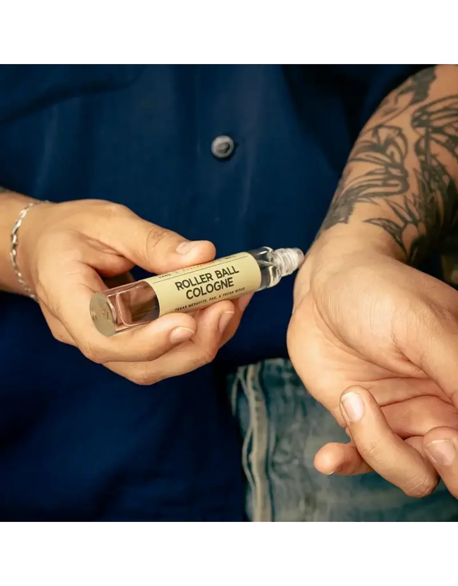 Roller Ball Cologne Tan Label