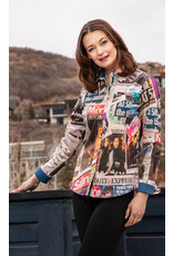 Dizzy Lizzie Rock and Roll Purple Rain Cape Cod Shirt