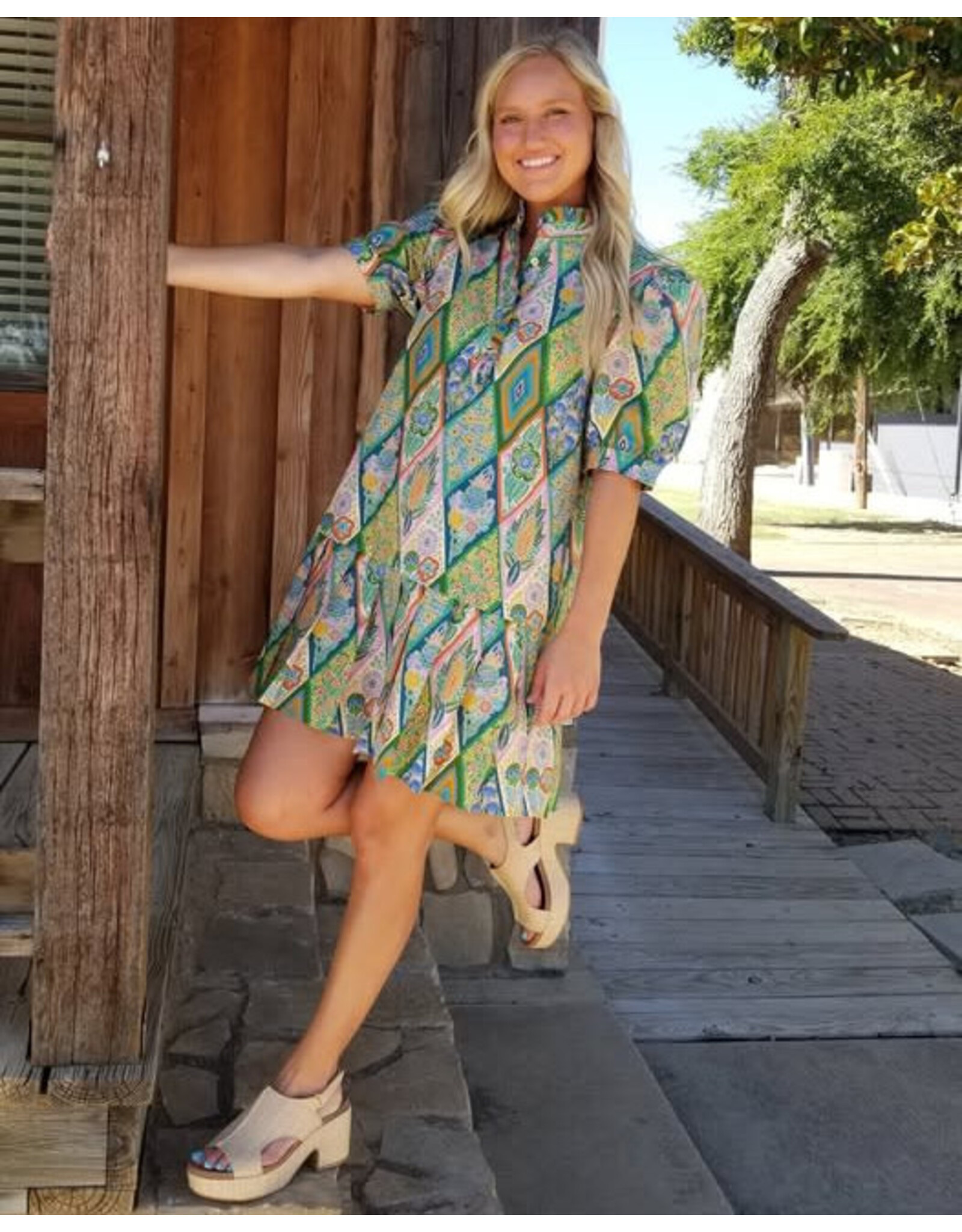 Uncle Frank Uncle Frank Pleated Hem Dress