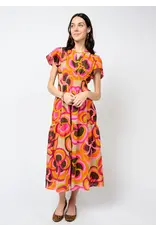 Uncle Frank Uncle Frank Bold Floral Midi Dress