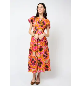 Uncle Frank Uncle Frank Bold Floral Midi Dress