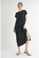 Giselle Metallic Midi Dress