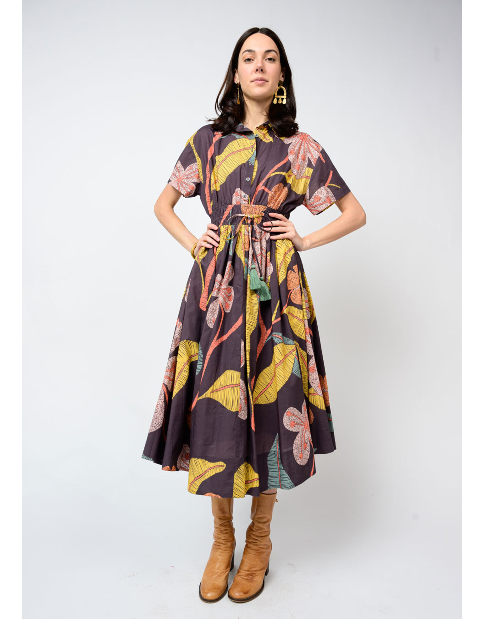 Ivy Jane Ivy Jane Cinched Waist Shirtdress