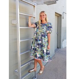 Uncle Frank Uncle Frank Tropical Burst Of Flowers Dress