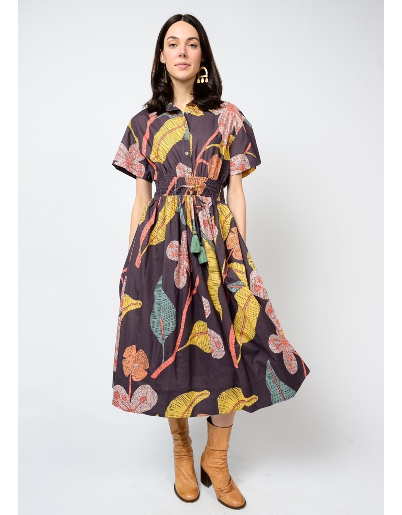 Ivy Jane Ivy Jane Cinched Waist Shirtdress