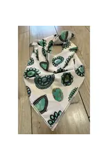 Navajo Turquoise Pendant Scarf