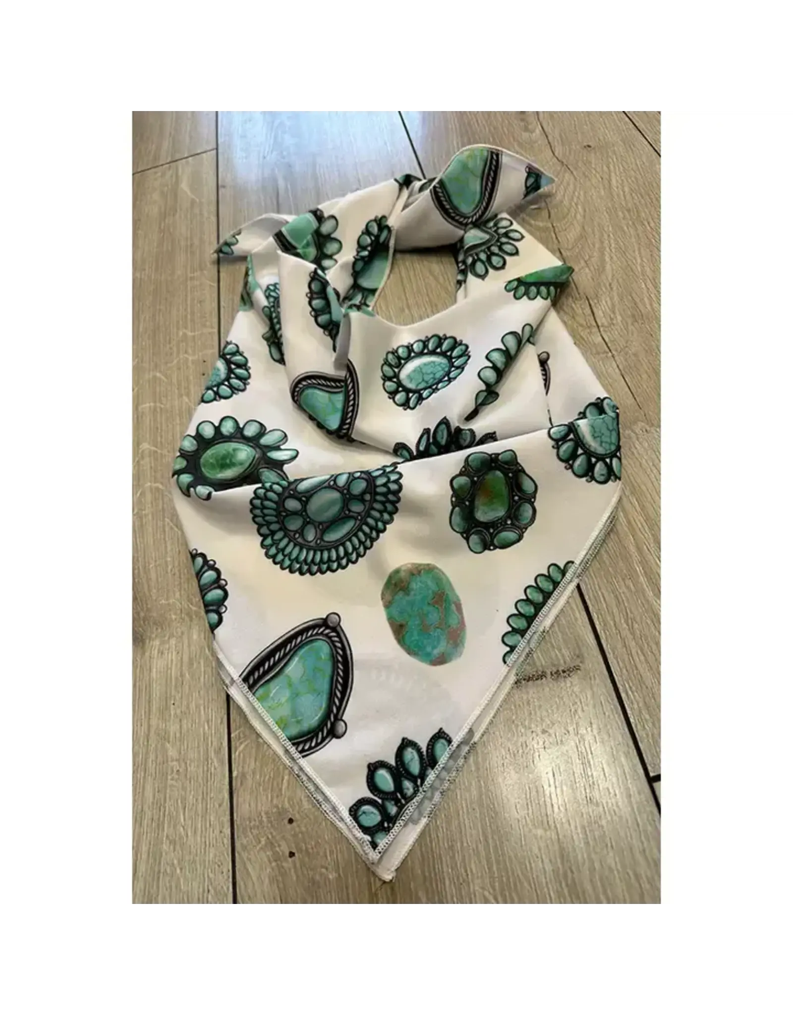 Navajo Turquoise Pendant Scarf