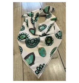 Navajo Turquoise Pendant Scarf